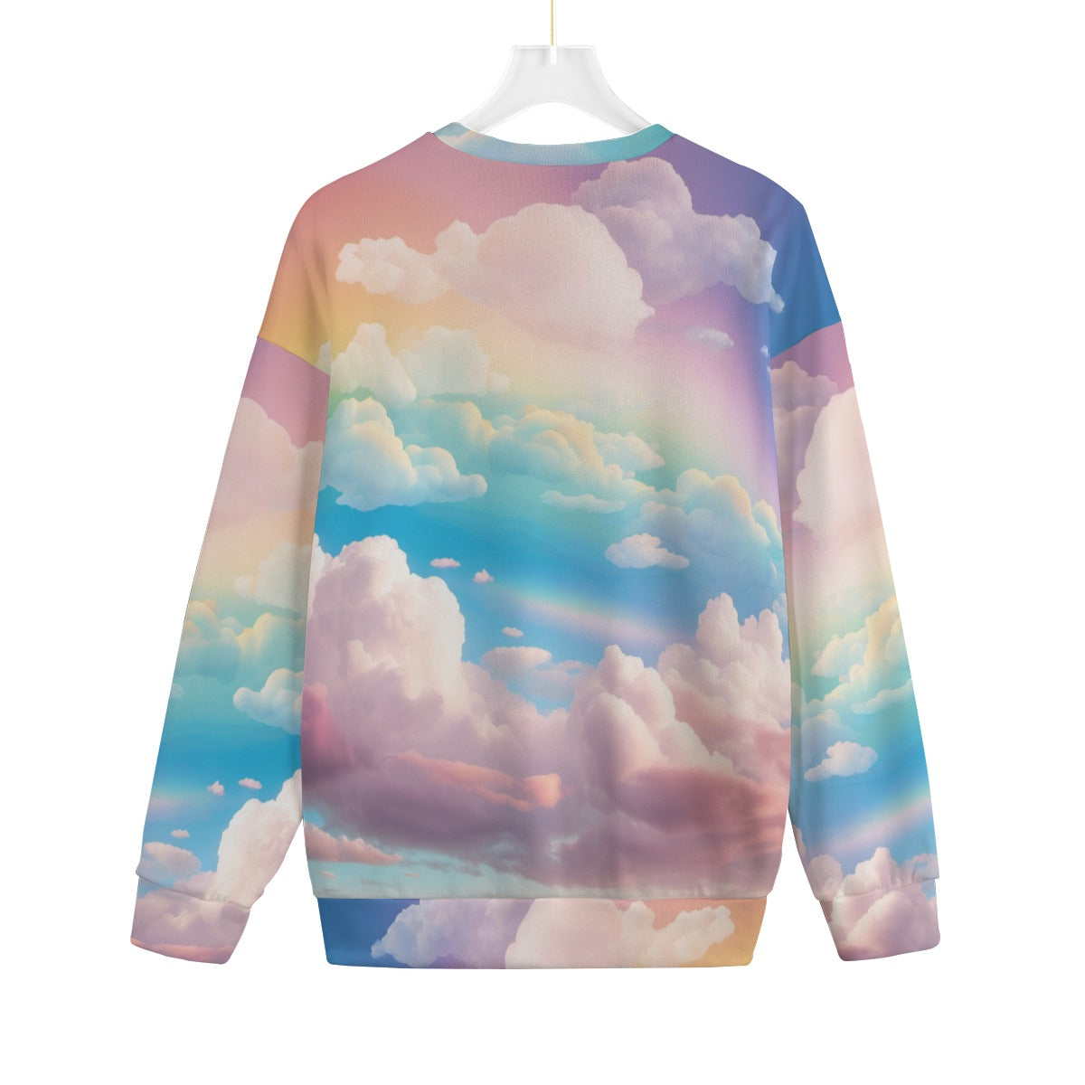 Unisex Drop-shoulder Knitted Fleece Sweater - view 2