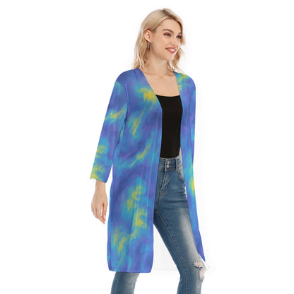 Women's V-neck Mesh Cardigan