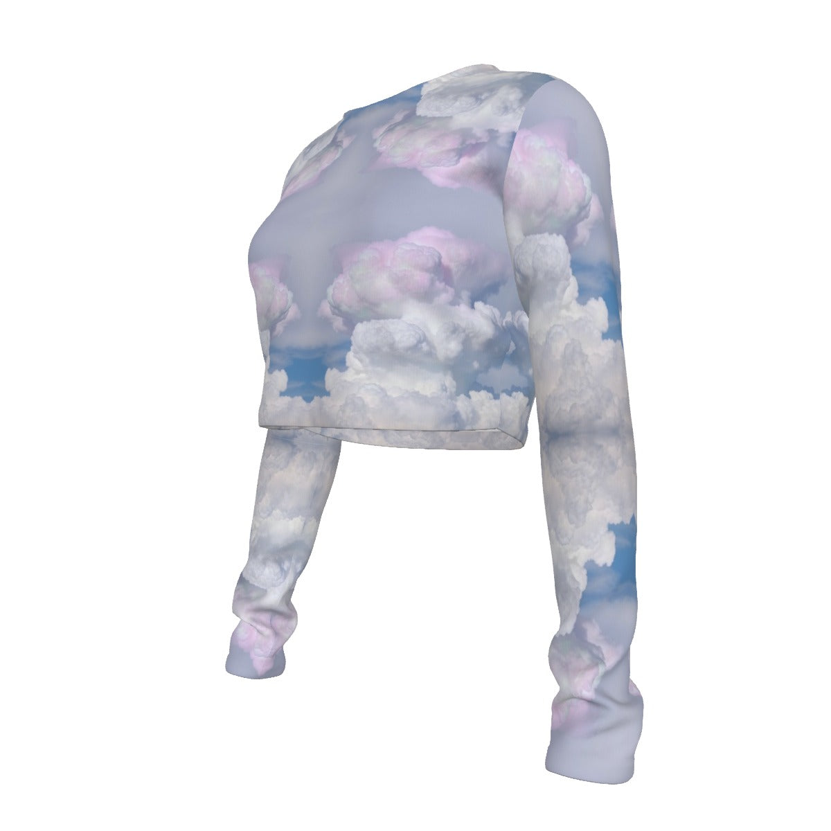 Women's Round Neck Crop Top T-Shirt