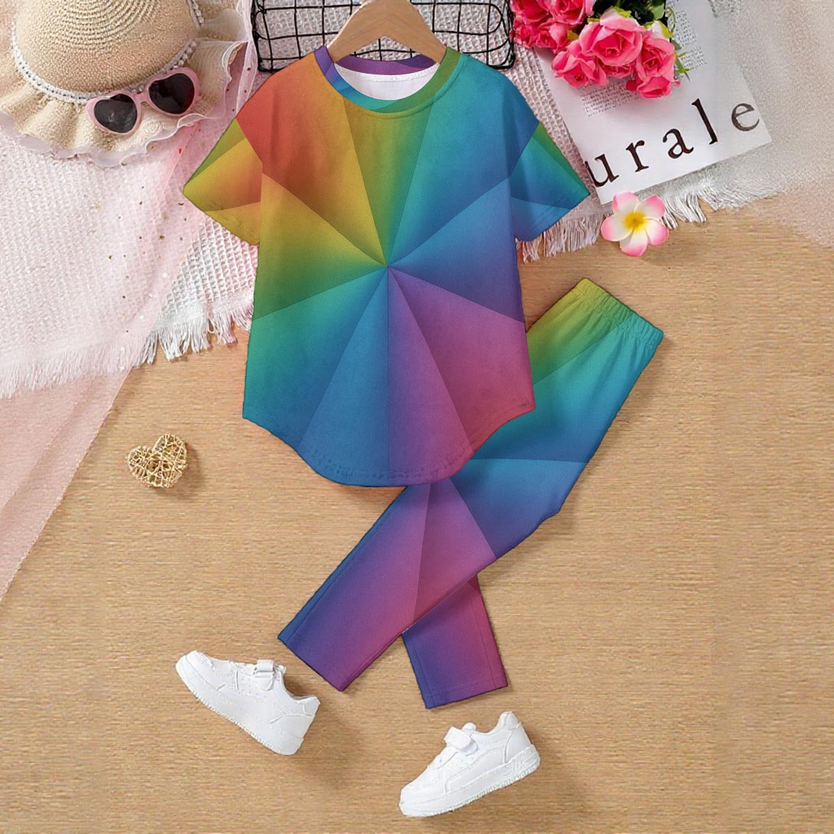 Unisex Kids' Casual Top and Pants Set