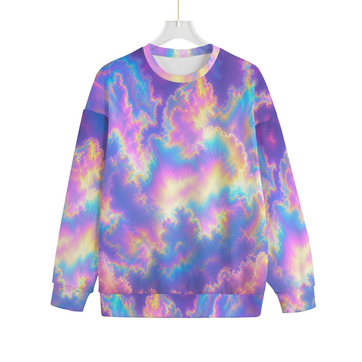 Unisex Drop-shoulder Knitted Fleece Sweater - view 1