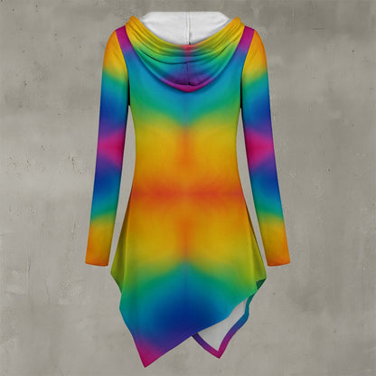 Women's Asymmetric Hem Hoodie