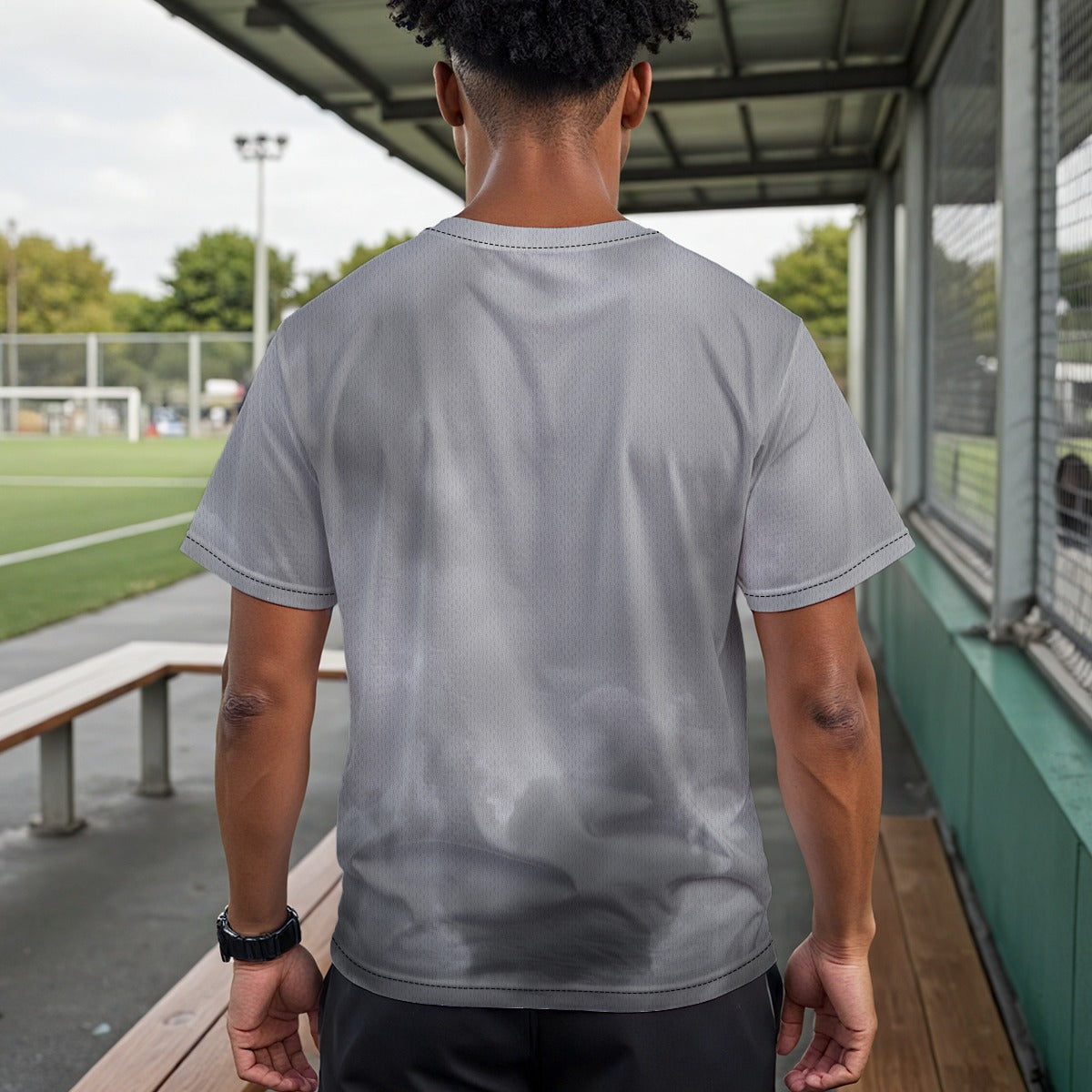 Unisex Drop Shoulder Crew Neck T-Shirt