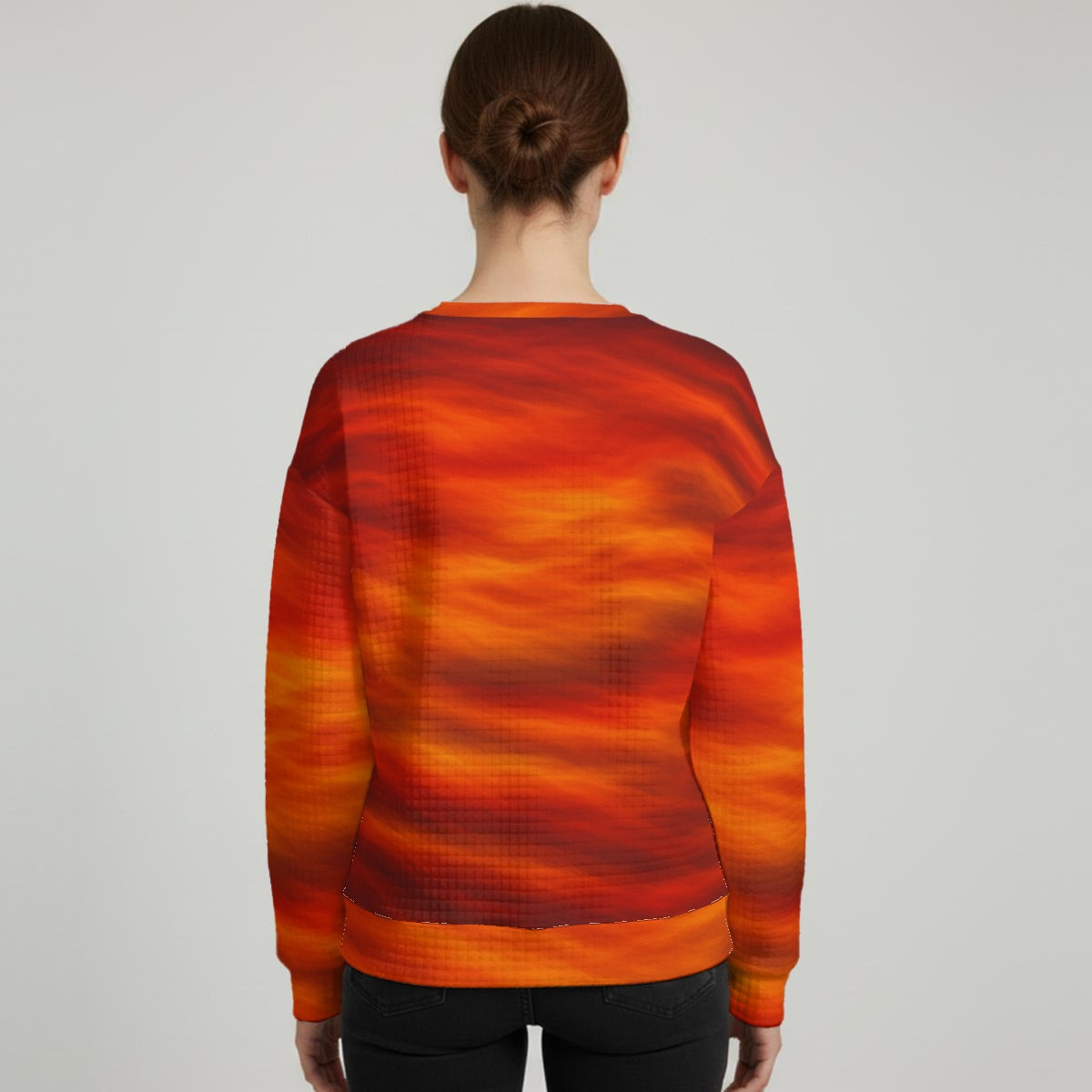 Women's Thick Waffle Knit Sweatshirt