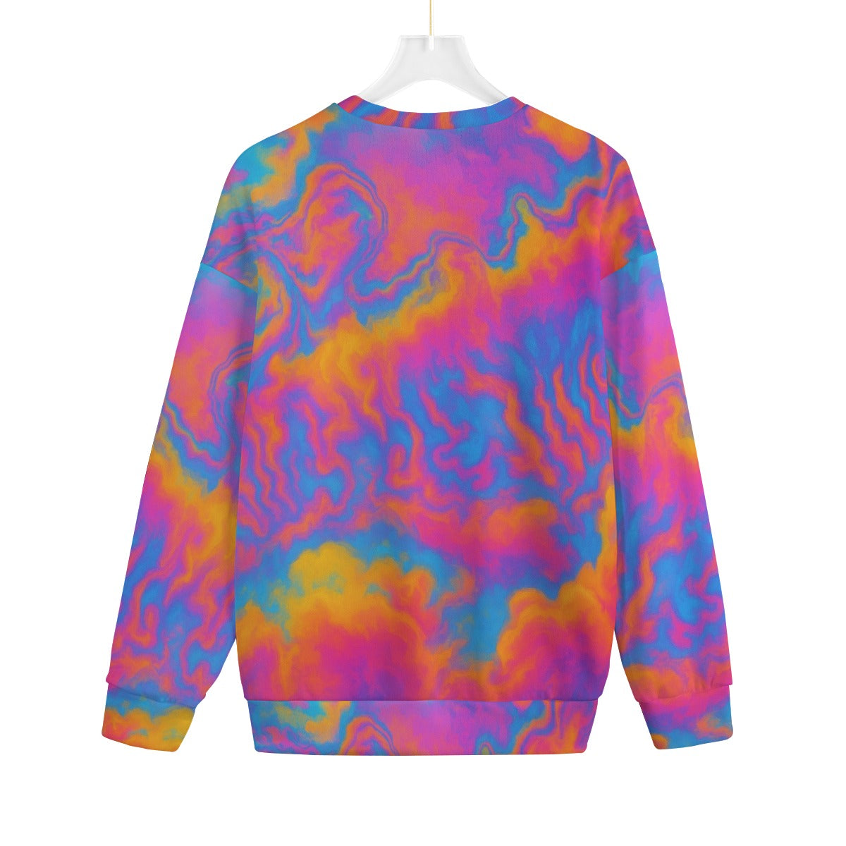 Unisex Drop-shoulder Knitted Fleece Sweater - view 2