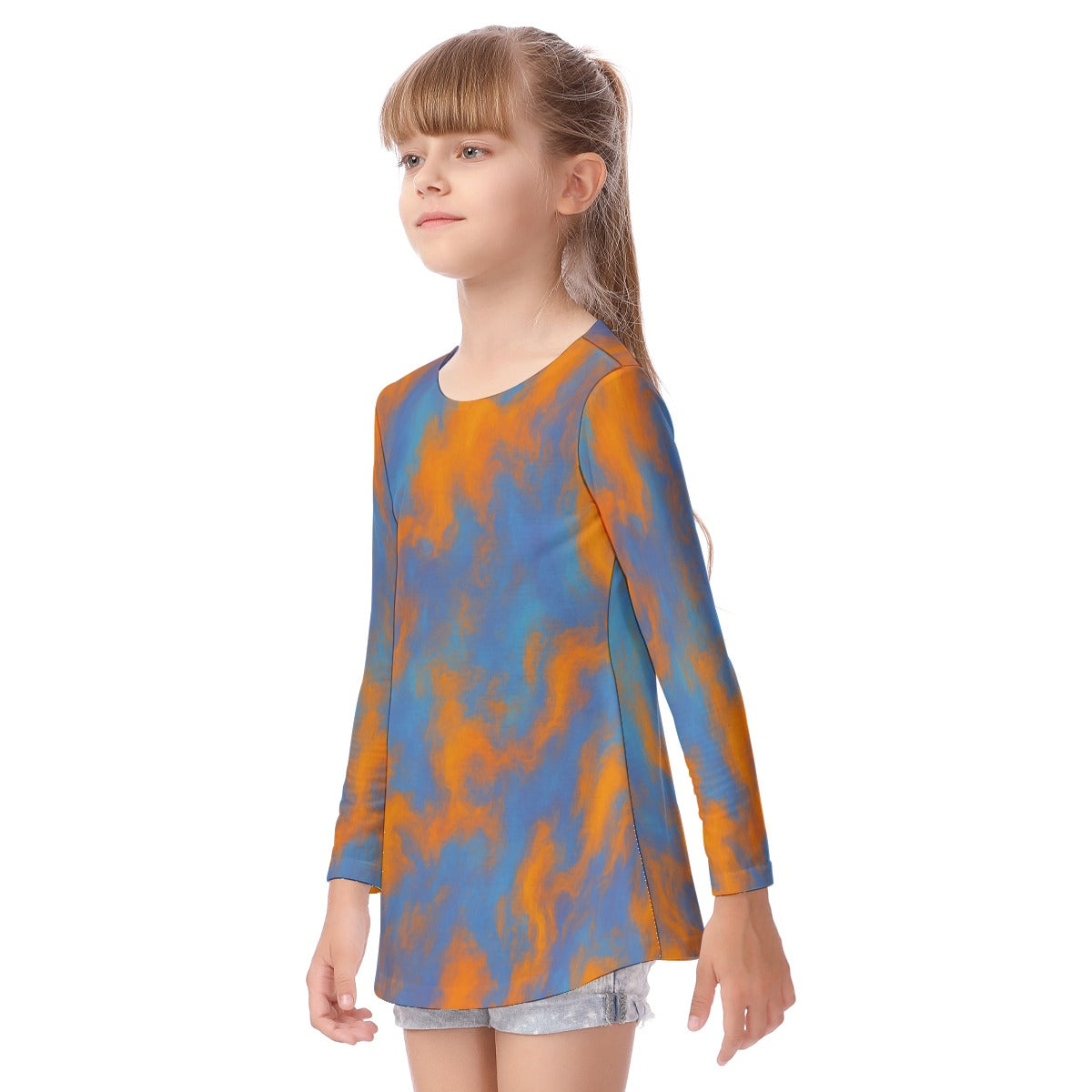 Unisex Kid's Long Sleeve O-neck T-shirt