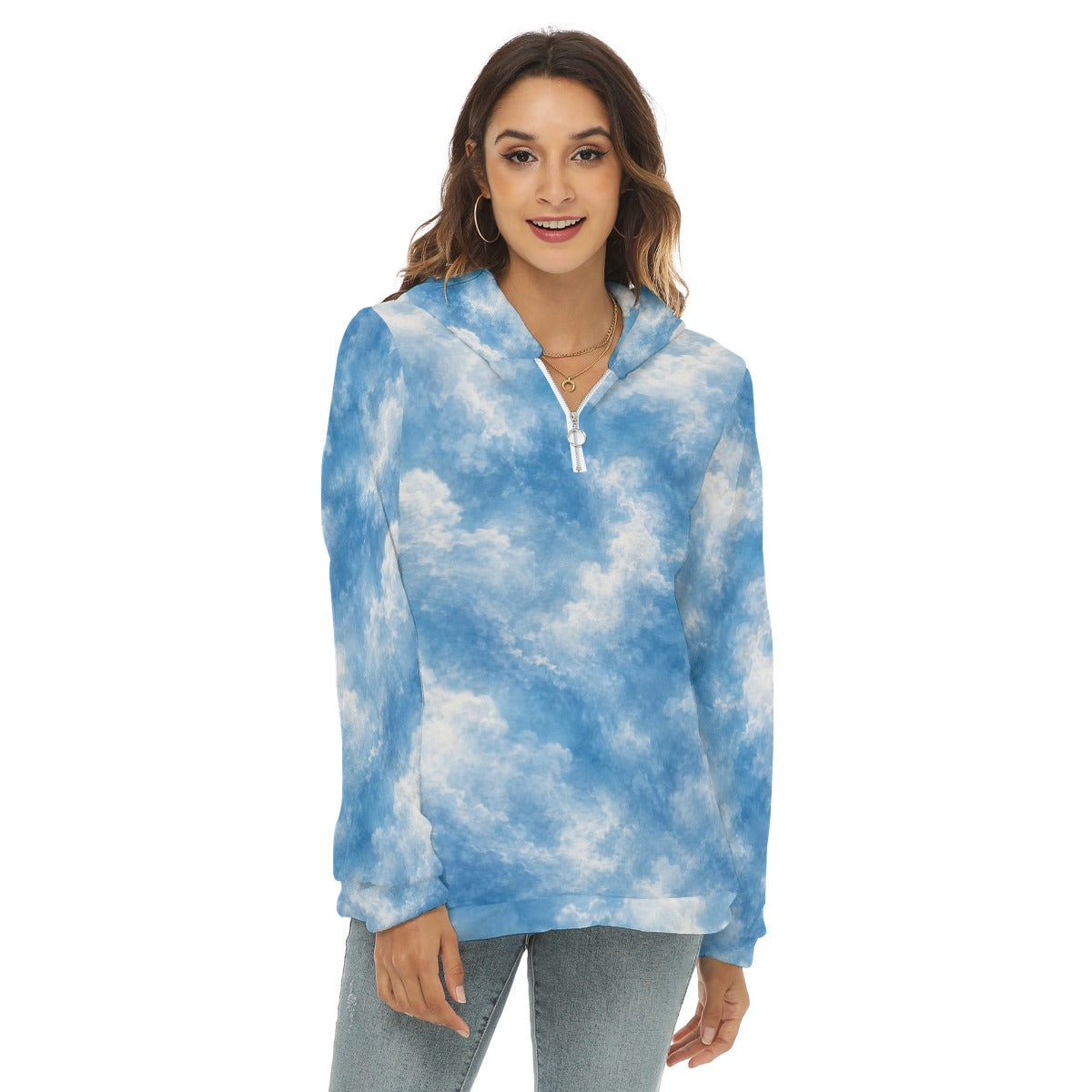 Women’s Borg-Fleece Half-Zip Hoodie - view 1