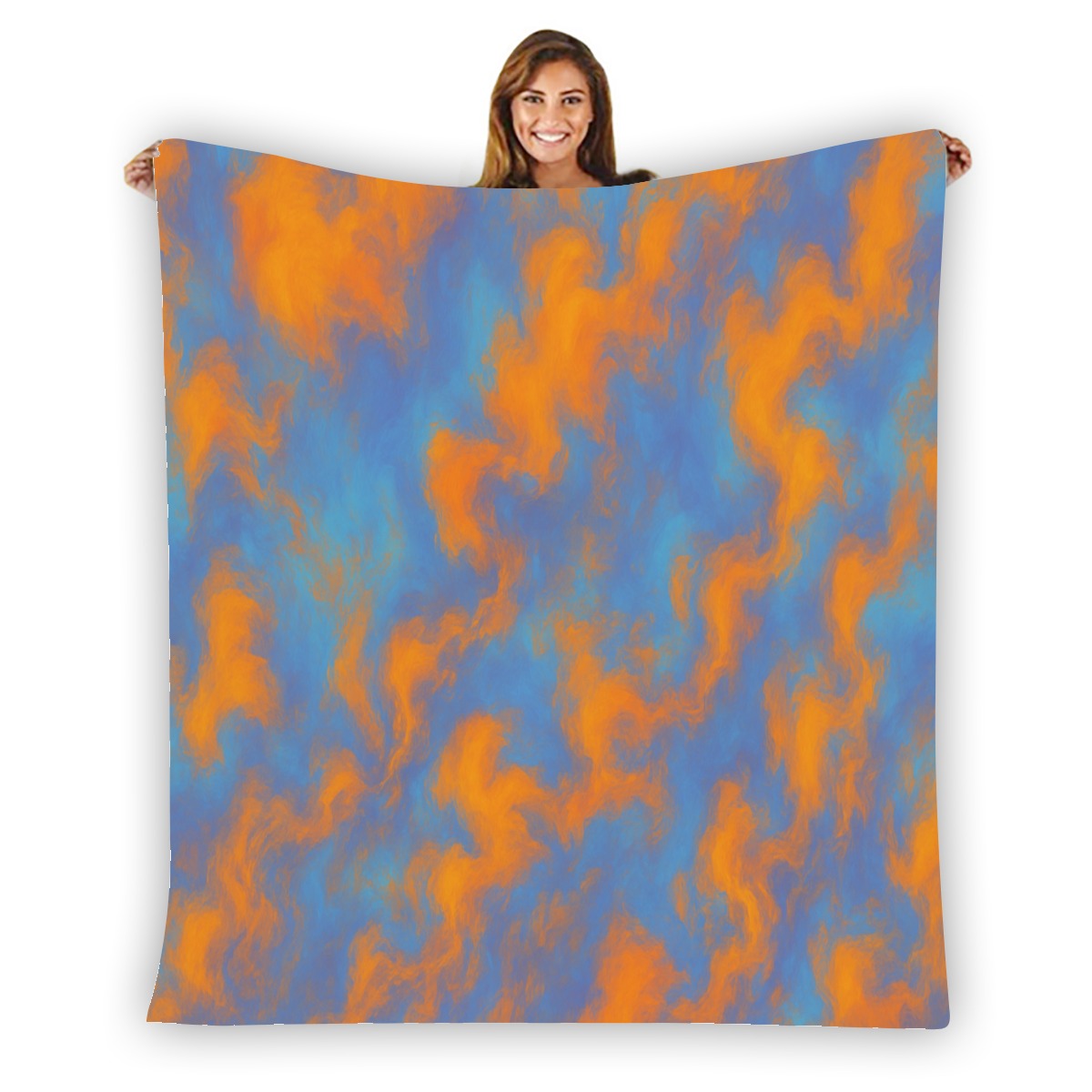 Unisex Single-Side Printing Flannel Blanket