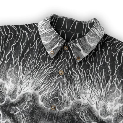 Men's Casual Lapel Long Sleeve Shirt|125GSM Cotton