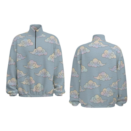 Unisex Turtleneck Zippered Sweatshirt