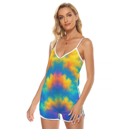 Women's V-neck Cami Romper