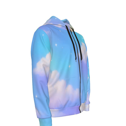 Unisex Zipper Hoodie With Black Lining