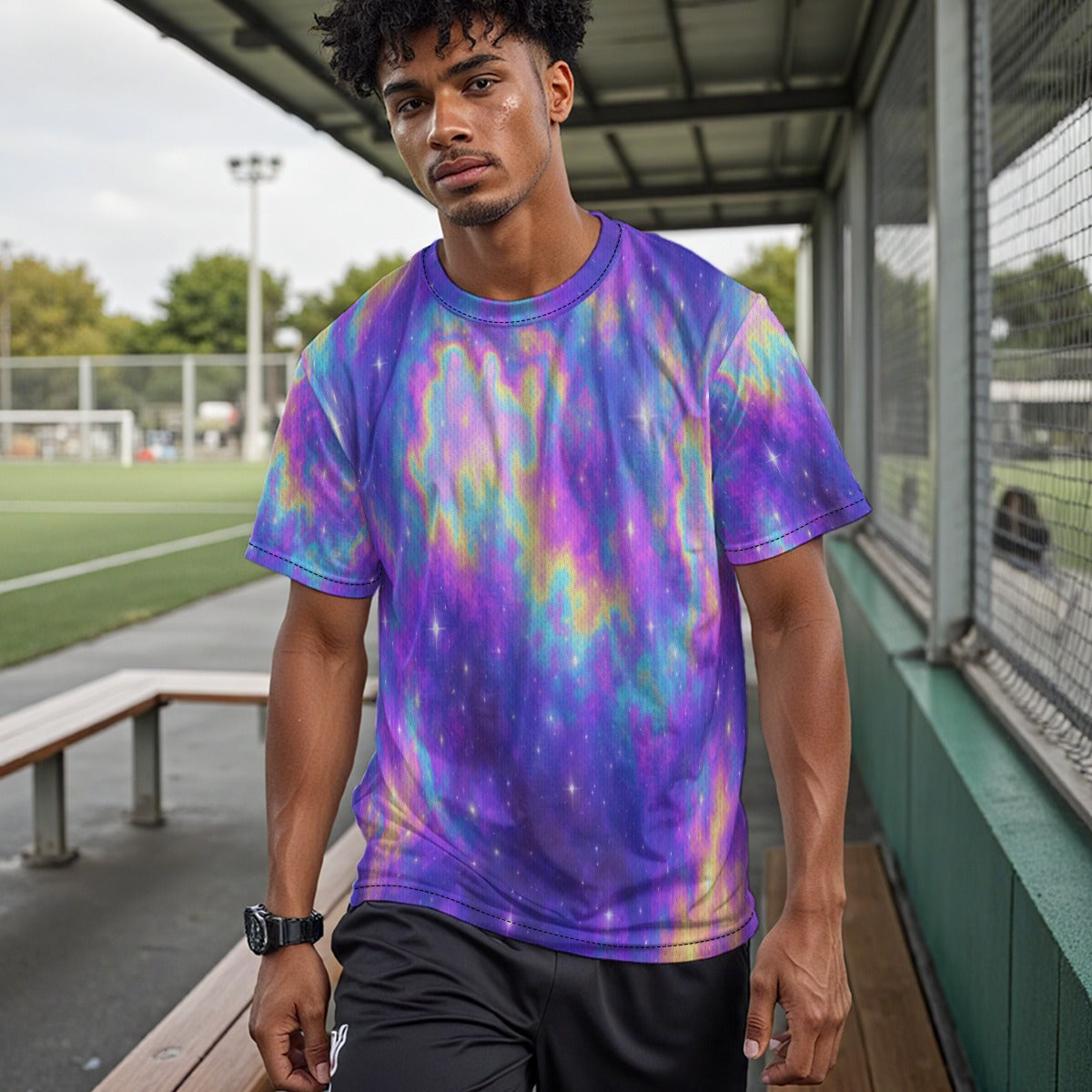 Unisex Drop Shoulder Crew Neck T-Shirt