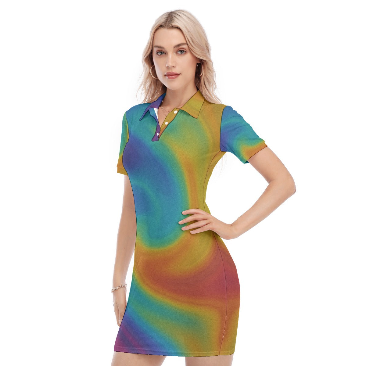 Women's Polo Collar Dress