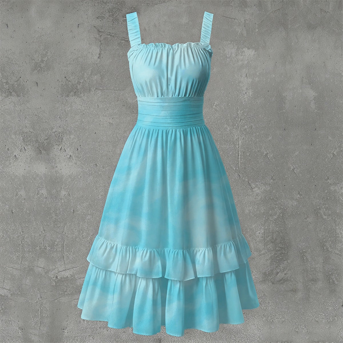 Unisex Women‘s Ruffle Hem Dress