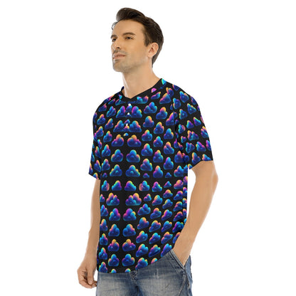 Men's Raglan Sleeve T-shirt With Button Closure