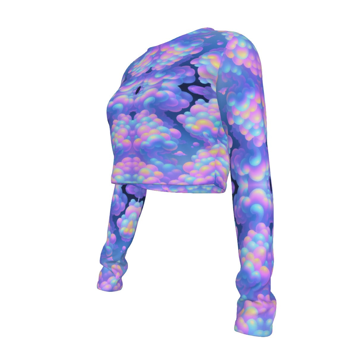 Women's Round Neck Crop Top T-Shirt