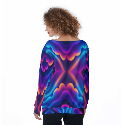 Women's Off-Shoulder Sweatshirt