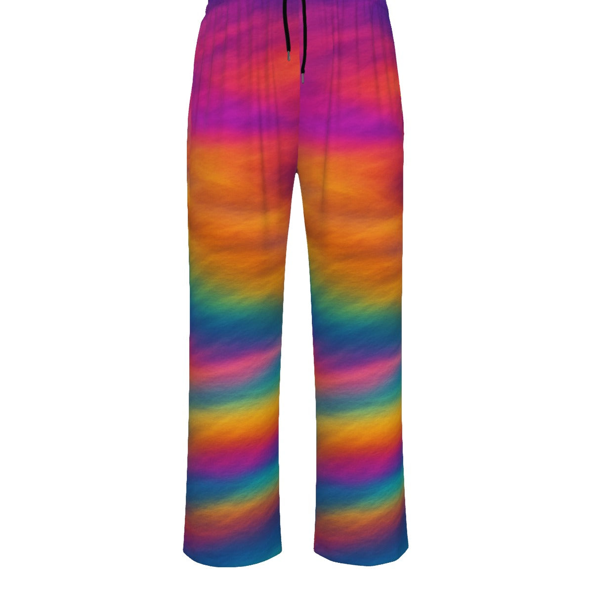 Unisex Knitted Fleece Wide Leg Pants