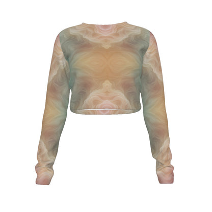 Women's Round Neck Crop Top T-Shirt