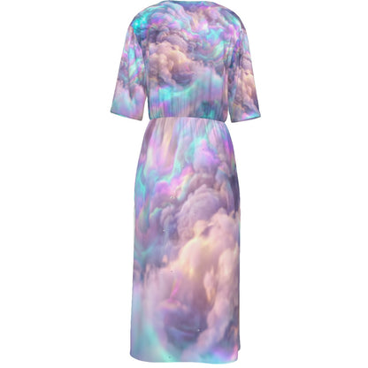 Women's Short Sleeve V-neck Dress