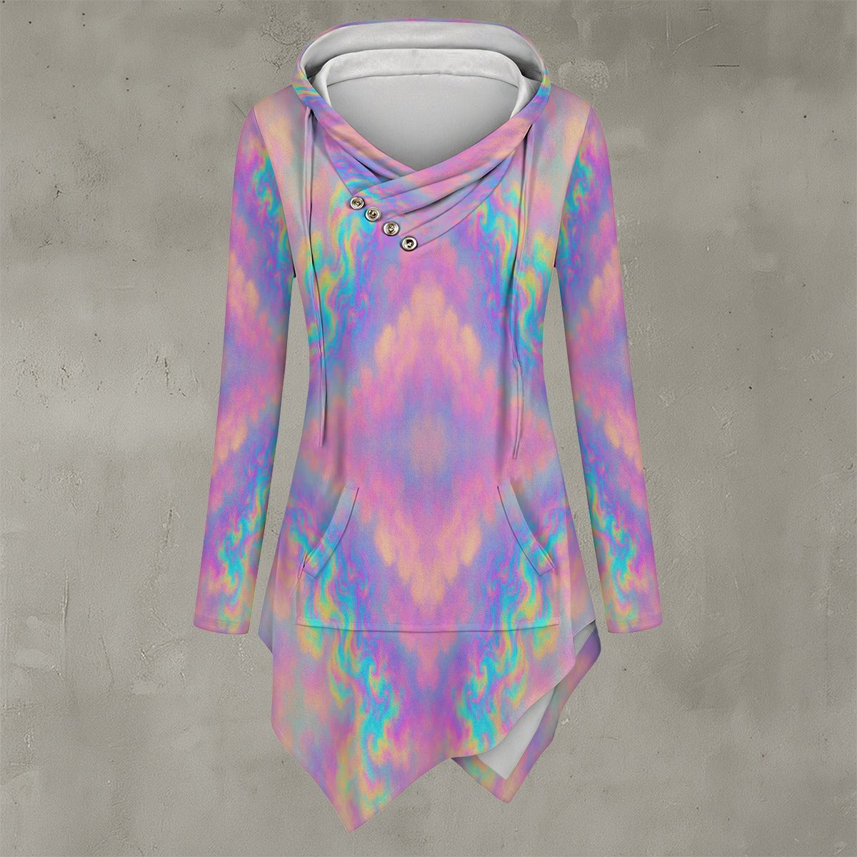 Women's Asymmetric Hem Hoodie