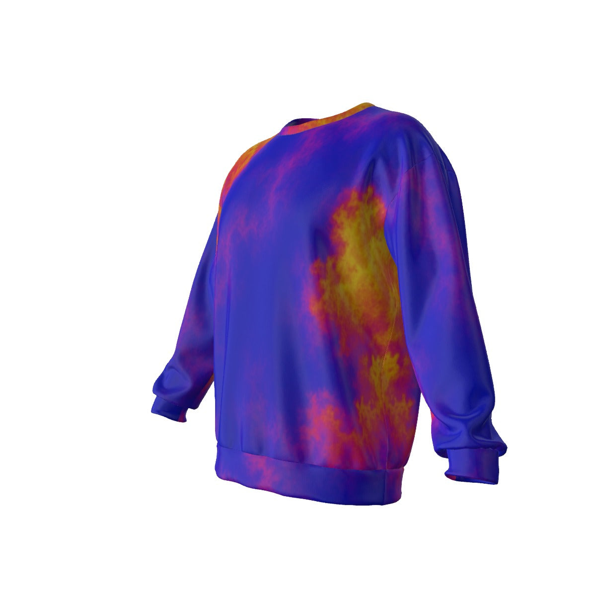 Men's Drop Shoulder Round Neck Long-Sleeved Sweatshirt