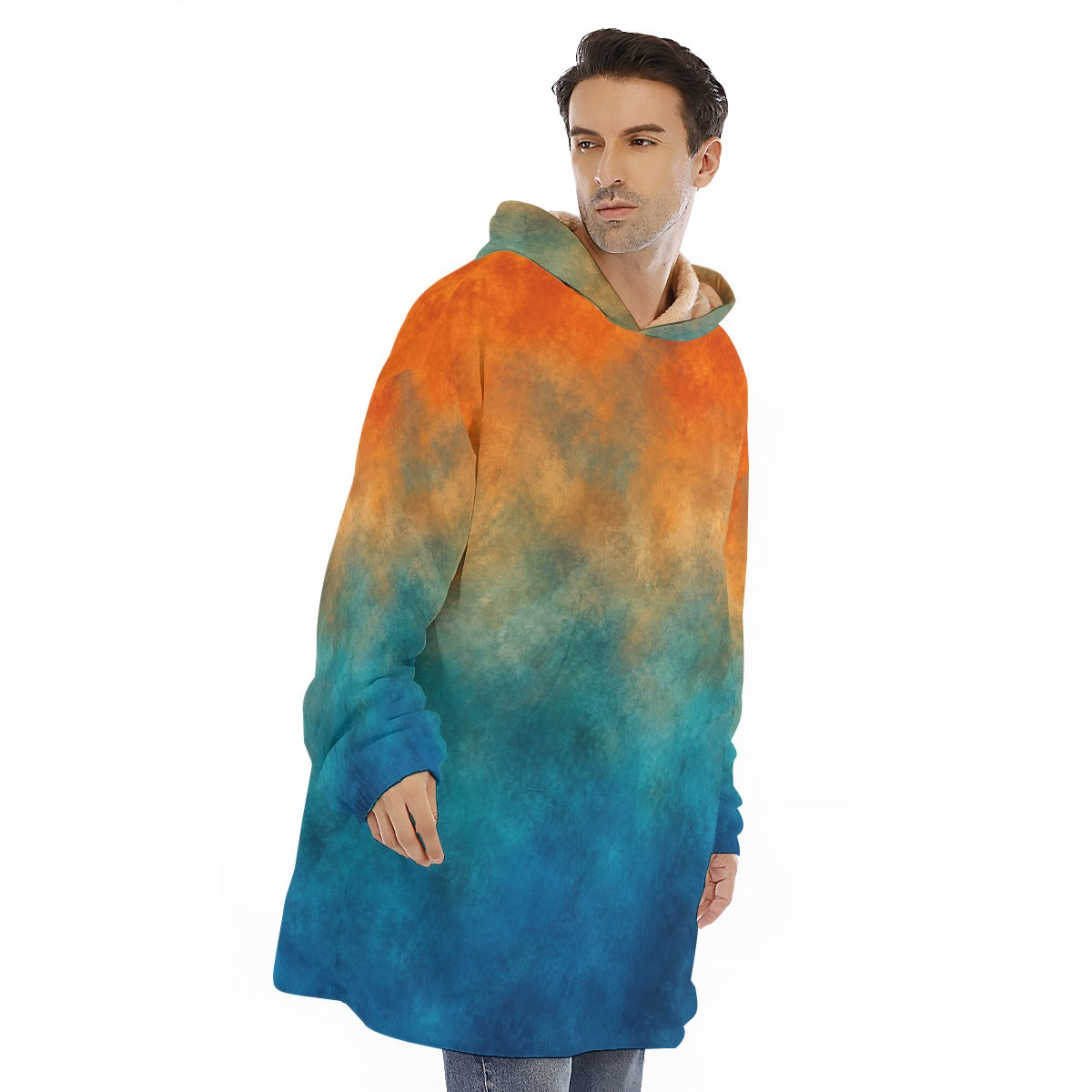 Unisex Sherpa Fleece Hoodie Blanket by O’Nimbus – view 2