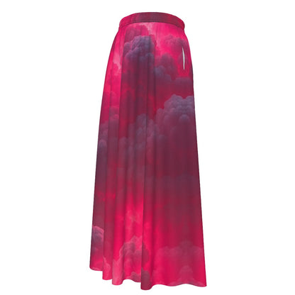 Women's Maxi Chiffon Skirts With Lining