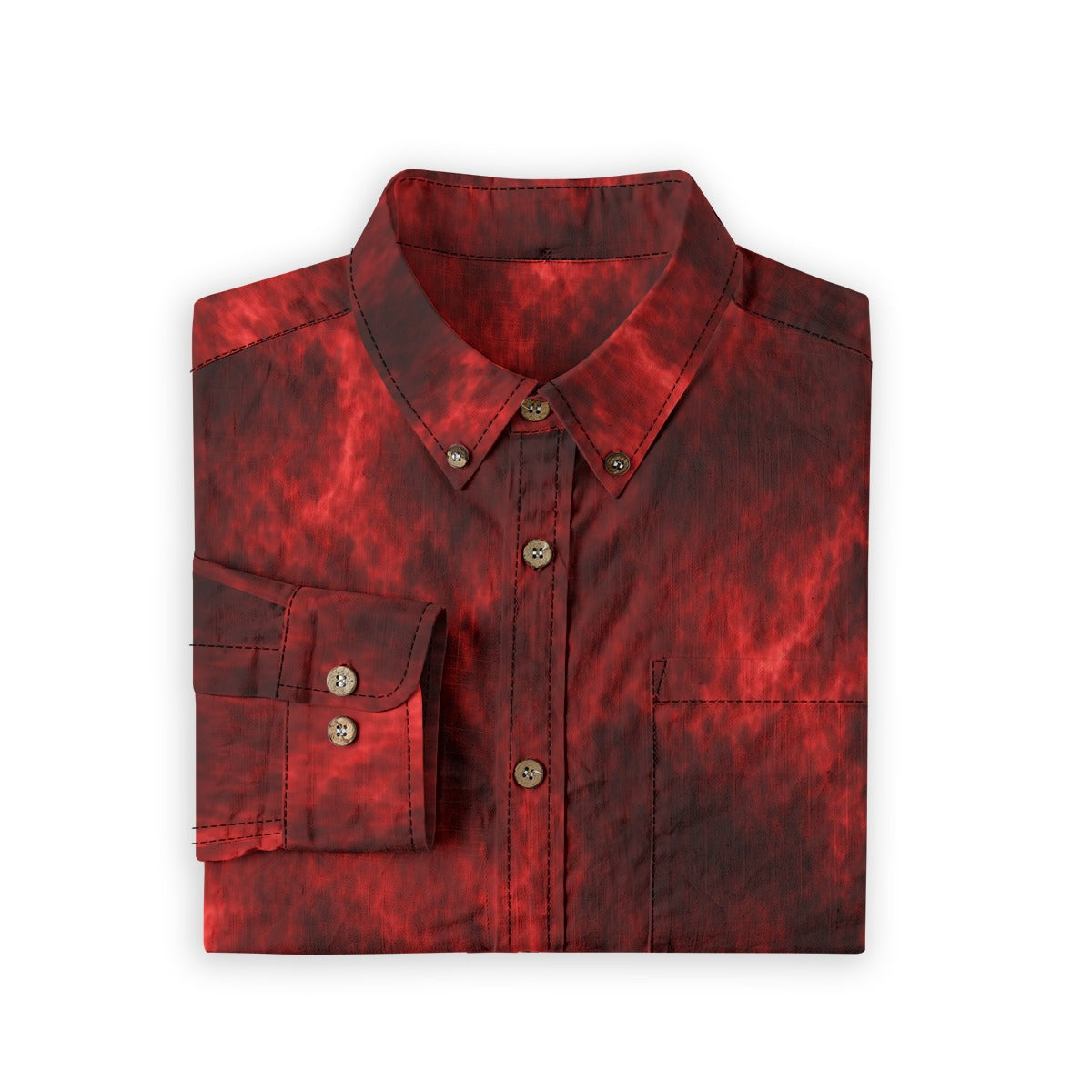 Men's Casual Lapel Long Sleeve Shirt|125GSM Cotton