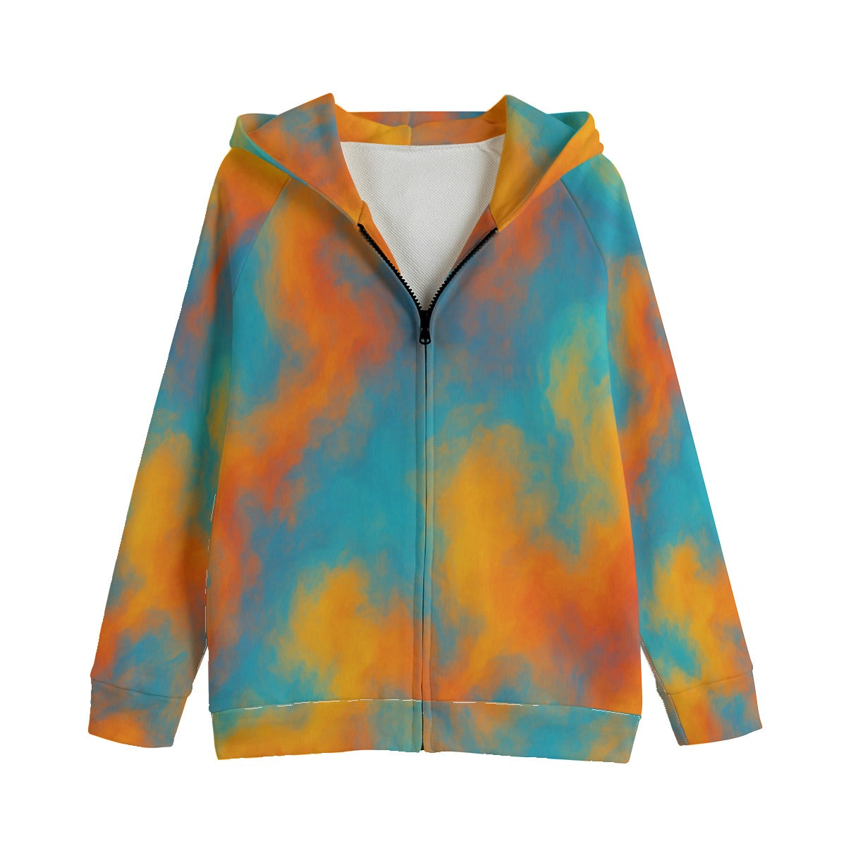 Unisex Kid's Zip Up Raglan Sleeve Hoodie | 310GSM Cotton