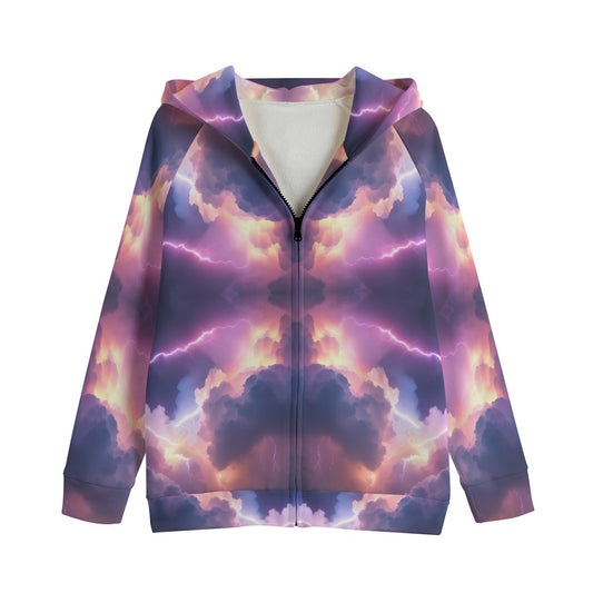 Unisex Kid's Zip Up Raglan Sleeve Hoodie | 310GSM Cotton