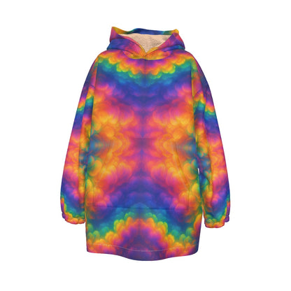 Unisex Kid's Sherpa Fleece Hoodie Blanket