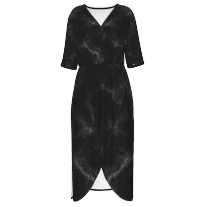 Women's Short Sleeve V-neck Dress