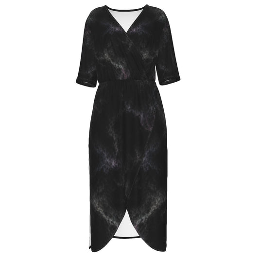 Women's Short Sleeve V-neck Dress