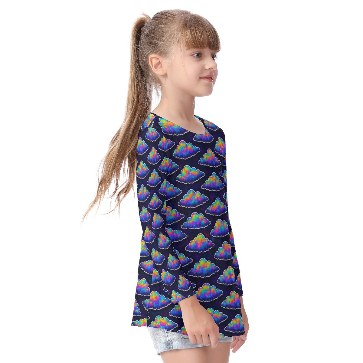 Unisex Kid's Long Sleeve O-neck T-shirt