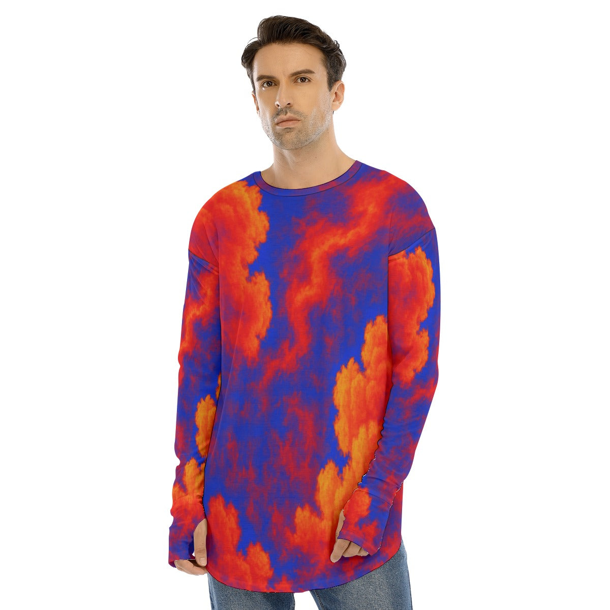 Men's Fingerless Long Sleeve T-shirt