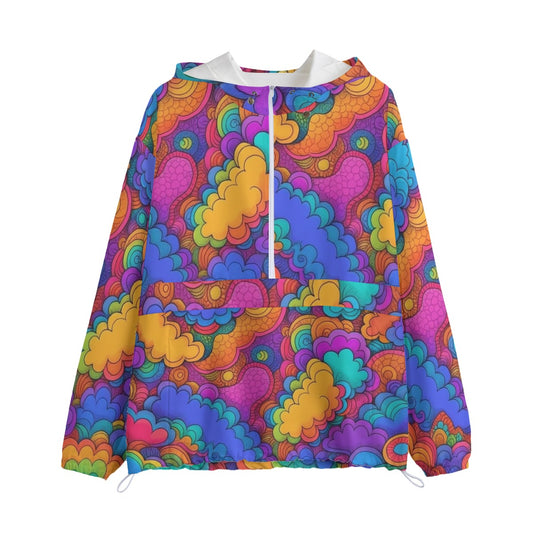 Unisex Pullover Jacket With Zipper Closure