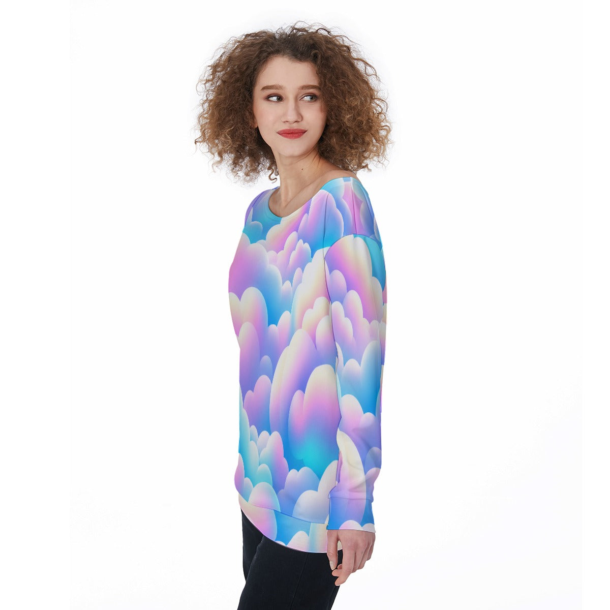 Women's Off-Shoulder Sweatshirt