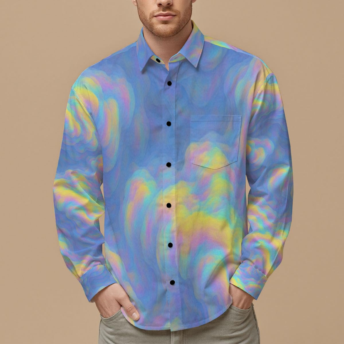 Men's Slim Fit Long Sleeve Shirt