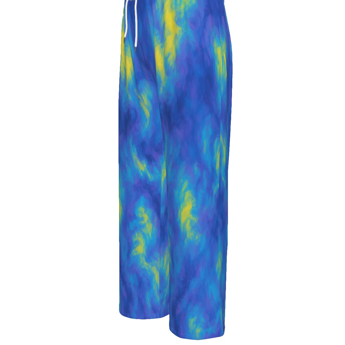 Unisex Knitted Fleece Wide Leg Pants