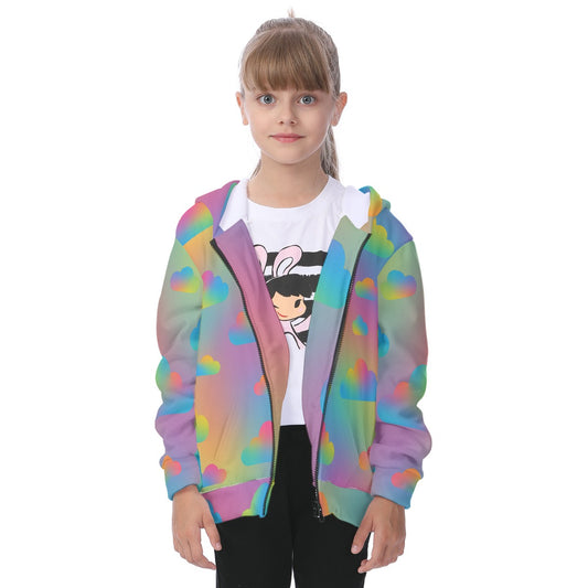 Unisex Kid's Heavy Fleece Zip Up Hoodie