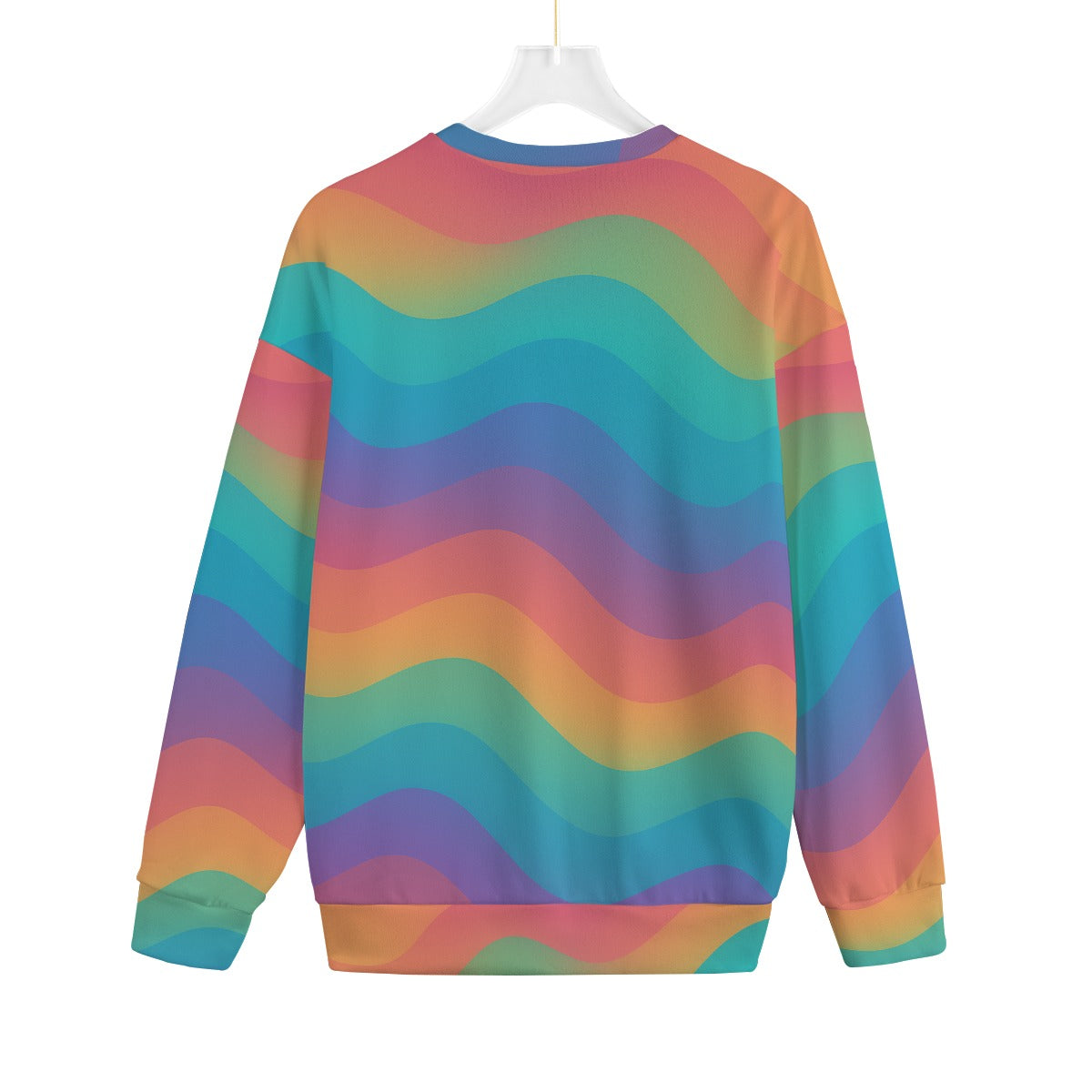 Unisex Drop-shoulder Knitted Fleece Sweater - view 2