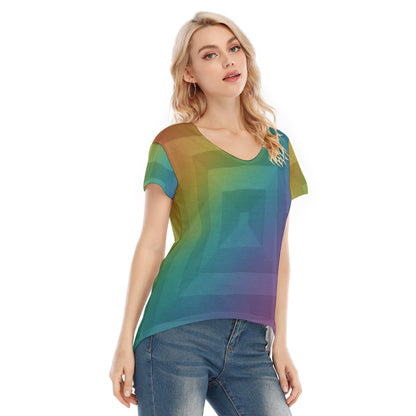 Women's V-neck Short Sleeve T-shirt
