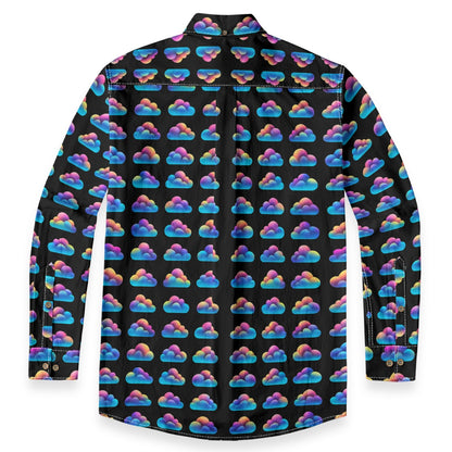 Men's Casual Lapel Long Sleeve Shirt|125GSM Cotton