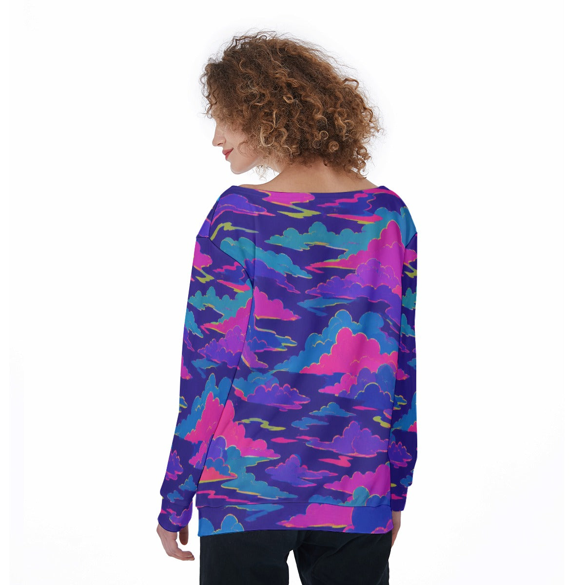 Women's Off-Shoulder Sweatshirt
