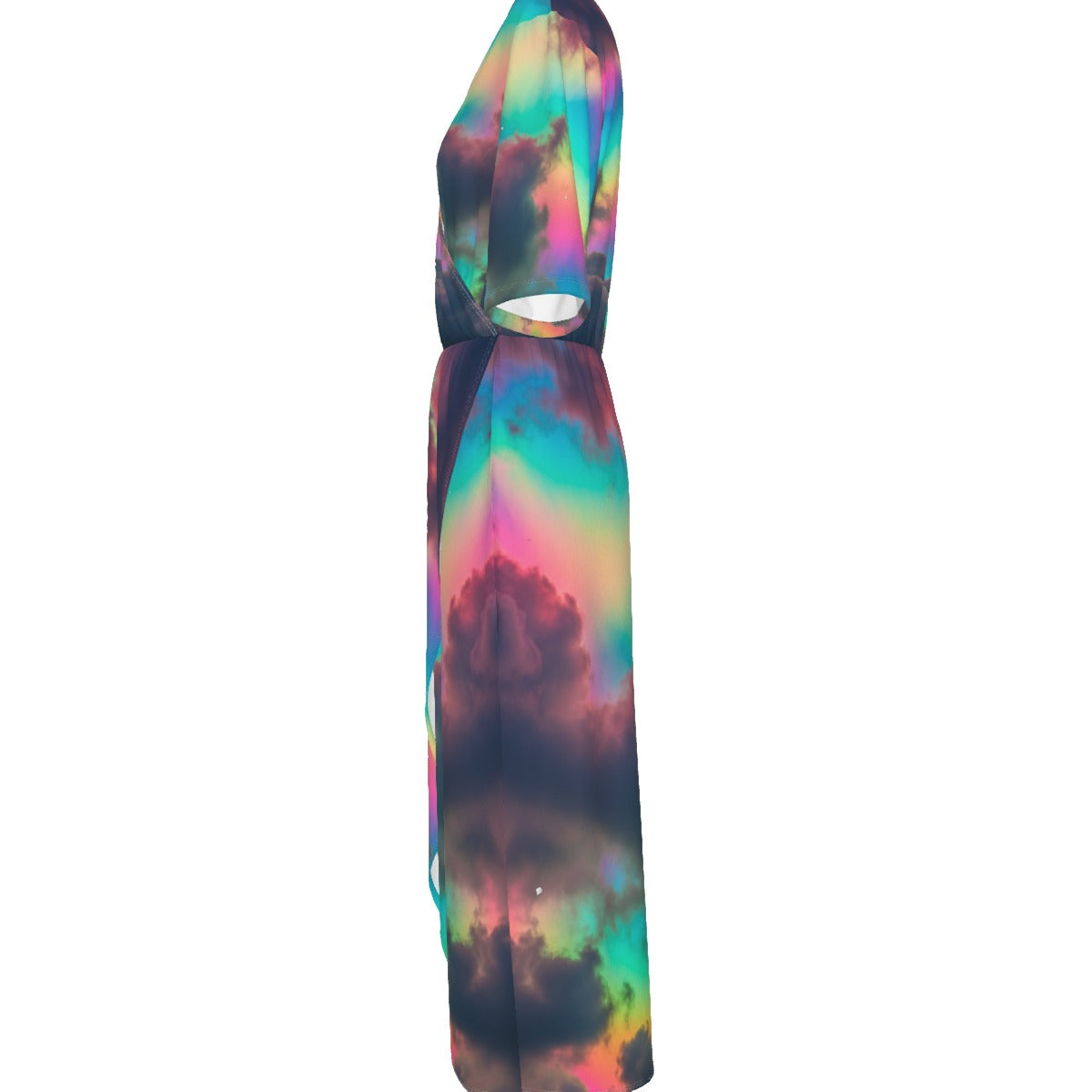 Women's Short Sleeve V-neck Dress