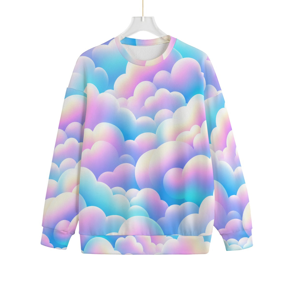 Unisex Drop-shoulder Knitted Fleece Sweater - view 1