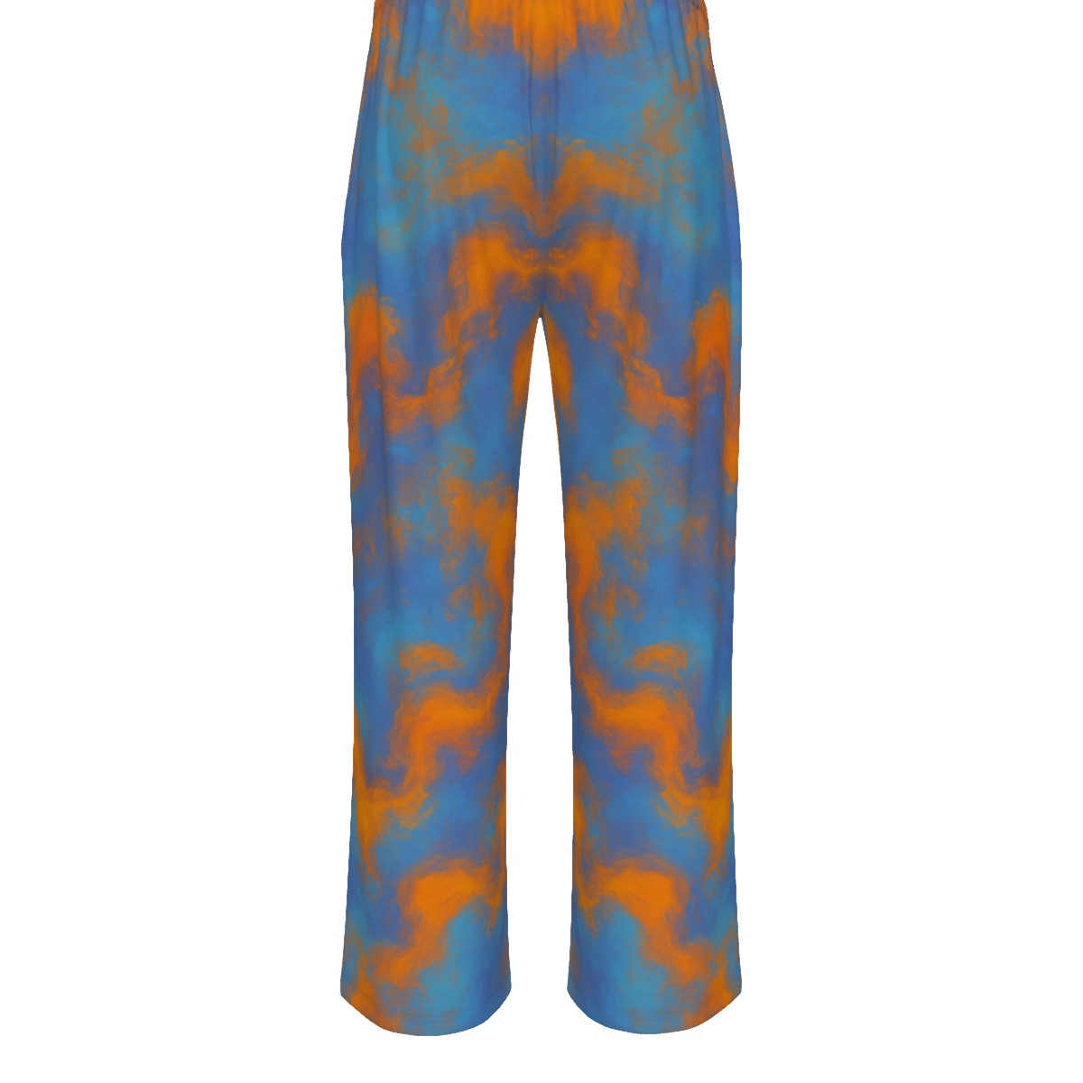 Unisex Knitted Fleece Wide Leg Pants