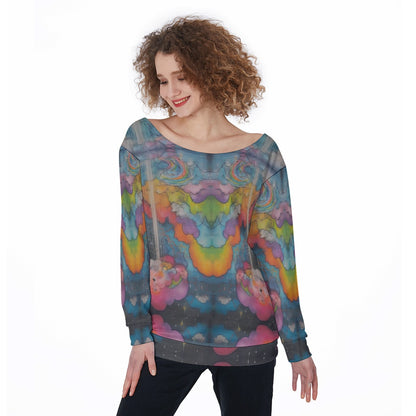 Women's Off-Shoulder Sweatshirt